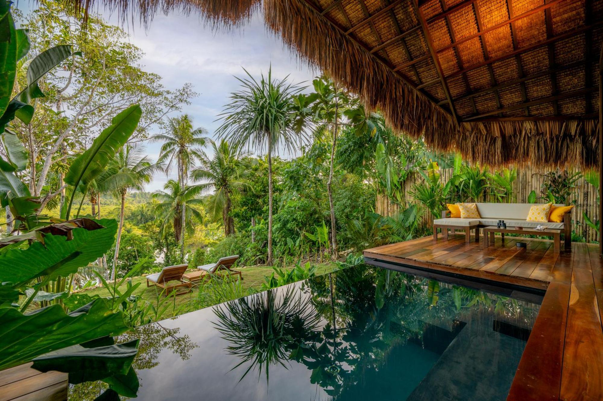 Private Villa With Pool - Kalani River Villas General Luna  Eksteriør bilde